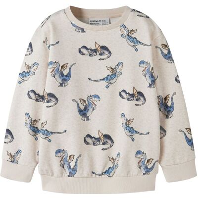 Name It Nmmkasse sweatshirt til småbarn, Peyote Melange (98) 98 Name It Nmmkasse sweatshirt til småbarn, Peyote Melange (98) 98