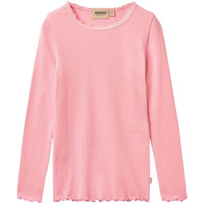 Wheat Reese ribb genser til barn, Bubblegum (116) 116 Wheat Reese ribb genser til barn, Bubblegum (116) 116