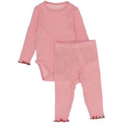 Gullkorn Korund sett til baby i ull/viskose, Ballerina (92) 92 Gullkorn Korund sett til baby i ull/viskose, Ballerina (92) 92