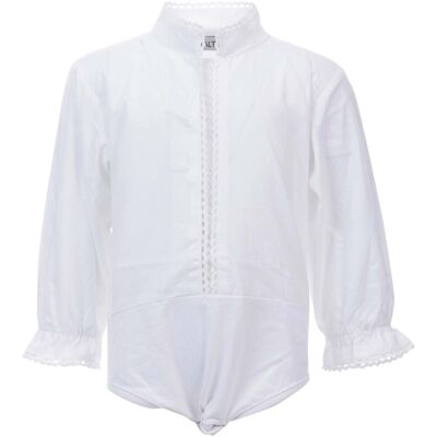 Salto Eira skjortebody bluse til bunad/festdrakt, Hvit (98) 98 Salto Eira skjortebody bluse til bunad/festdrakt, Hvit (98) 98