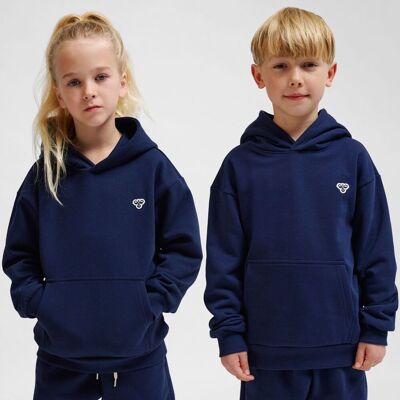 hummel - hmlJR LOOSE HOODIE BEE - Blå - 104 - Hoodie hummel - hmlJR LOOSE HOODIE BEE - Blå - 104 - Hoodie