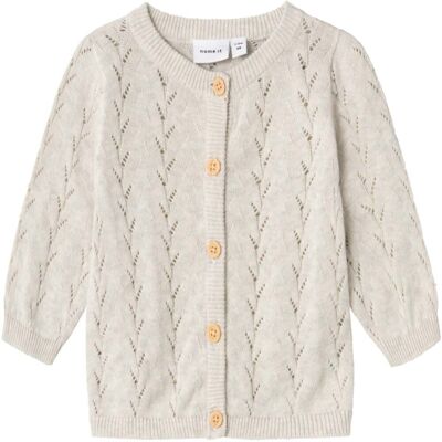 Name It Banni cardigan til barn og baby, peyote melange (62) 62 Name It Banni cardigan til barn og baby, peyote melange (62) 62