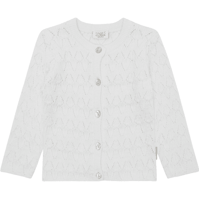 Hust&Claire Hust and Claire Hccilja cardigan til baby og barn, White (92) 92 Hust&Claire Hust and Claire Hccilja cardigan til baby og barn, White (92) 92