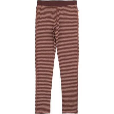 Joha Mini Stripe leggings i ull til barn, Rose (110) 110 Joha Mini Stripe leggings i ull til barn, Rose (110) 110