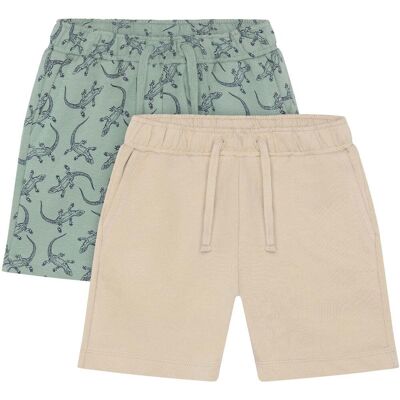 Minymo 2-pack shorts til barn, Lily Pad (110) 110 Minymo 2-pack shorts til barn, Lily Pad (110) 110