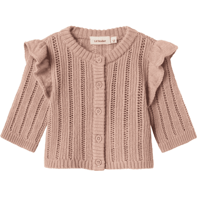 Lil' Atelier Nbfnomo cardigan i ull til baby, Roebuck (74) 74 Lil' Atelier Nbfnomo cardigan i ull til baby, Roebuck (74) 74