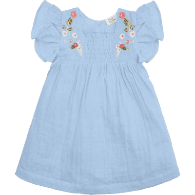 Hust&Claire Hust and Claire Hckatinka kjole til baby og barn, Cloud Blue (68) 68 Hust&Claire Hust and Claire Hckatinka kjole til baby og barn, Cloud Blue (68) 68