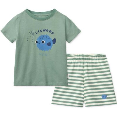 Liewood Ilford shorts-sett til barn, Pufferfish/Peppermint (98/104) 98/104 Liewood Ilford shorts-sett til barn, Pufferfish/Peppermint (98/104) 98/104