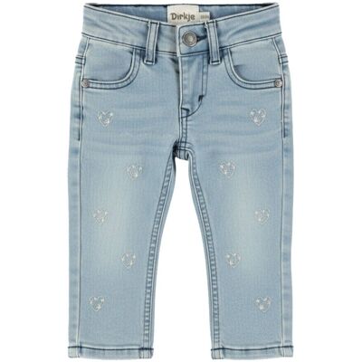 Dirkje tapered jeans til småbarn, Denim light blue (104) 104 Dirkje tapered jeans til småbarn, Denim light blue (104) 104