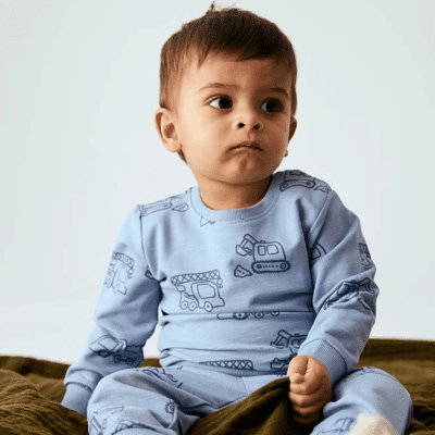 Name It Nbmkomma sweatshirt til baby, Ashley Blue (74) 74 Name It Nbmkomma sweatshirt til baby, Ashley Blue (74) 74