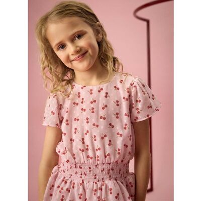 Creamie Dobby kjole til barn, Rose Pink (92) 92 Creamie Dobby kjole til barn, Rose Pink (92) 92
