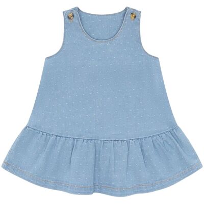 Hust&Claire Hust and Claire Hckis kjole til baby, Blue Denim (92) 92 Hust&Claire Hust and Claire Hckis kjole til baby, Blue Denim (92) 92