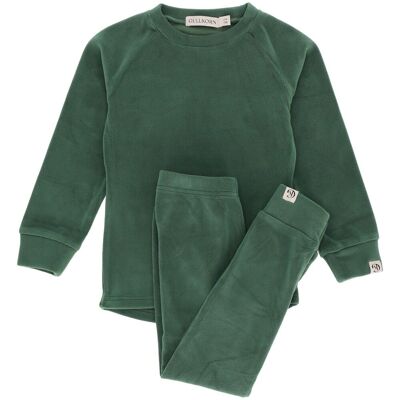 Gullkorn Jona fleece-sett til barn, Dyp Grønn (98/104) 98/104 Gullkorn Jona fleece-sett til barn, Dyp Grønn (98/104) 98/104