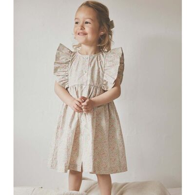 HUTTEliHUT Liberty kjole til barn, Double Cream (110) 110 HUTTEliHUT Liberty kjole til barn, Double Cream (110) 110