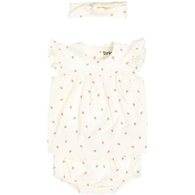 Dirkje 3-piece sett til baby, Off-white (86) 86 Dirkje 3-piece sett til baby, Off-white (86) 86