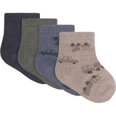 Name It Nbmwak 4-pack sokker i ull/bomull, Satellite (62/68) 62/68 Name It Nbmwak 4-pack sokker i ull/bomull, Satellite (62/68) 62/68