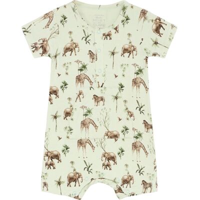Hust&Claire bambus Hust & Claire Mungo romper i bambus, Green hint (50) 50 Hust&Claire bambus Hust & Claire Mungo romper i bambus, Green hint (50) 50