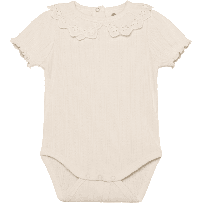 En Fant EnFant Pointelle kortermet body, Eggnog (68) 68 En Fant EnFant Pointelle kortermet body, Eggnog (68) 68