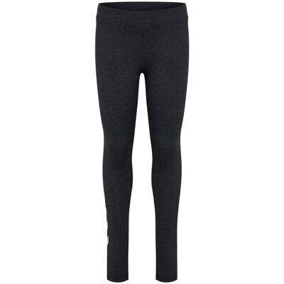 Hummel Logo tights til barn, Black Melange (116) 116 Hummel Logo tights til barn, Black Melange (116) 116