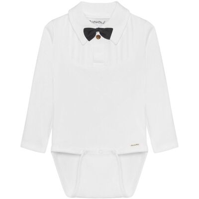 Minymo body m/sløyfe, Bright White (68) 68 Minymo body m/sløyfe, Bright White (68) 68