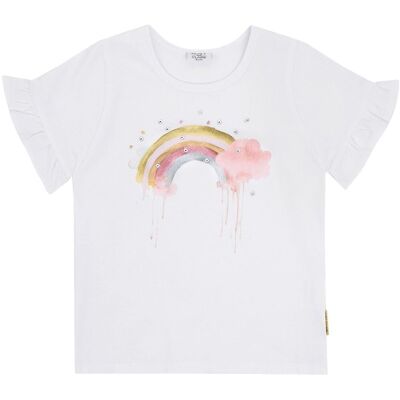 Hust&Claire Hust and Claire Hcalma Rainbow t-skjorte til barn, White (104) 104 Hust&Claire Hust and Claire Hcalma Rainbow t-skjorte til barn, White (104) 104