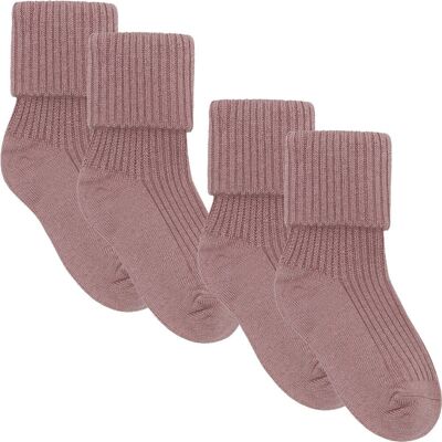 Hust&Claire ull Hust and Claire Flosi 2-Pack Socks Ull/bambus, Pale Mauve (37/39) 37/39 Hust&Claire ull Hust and Claire Flosi 2-Pack Socks Ull/bambus, Pale Mauve (37/39) 37/39