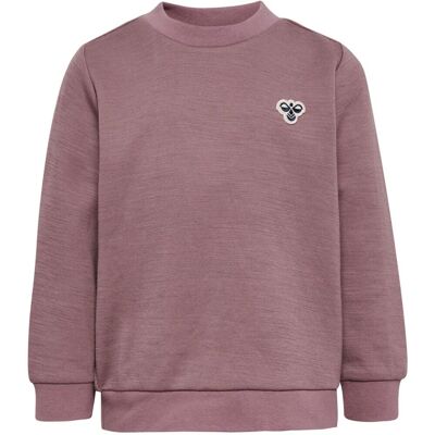 Hummel Hmlmini sweatshirt i ull/bomull, Twilight Mauve (80) 80 Hummel Hmlmini sweatshirt i ull/bomull, Twilight Mauve (80) 80