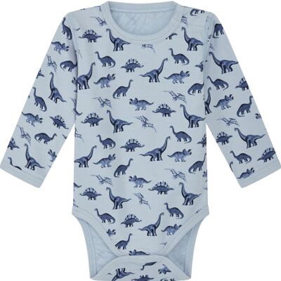 Hust&Claire ull Hust & Claire Badia body ull/bambus Dino, Cloud Blue (62) 62 Hust&Claire ull Hust & Claire Badia body ull/bambus Dino, Cloud Blue (62) 62