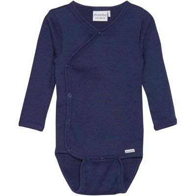 MinyMo ribb omslagsbody, Dark Navy (68) 68 MinyMo ribb omslagsbody, Dark Navy (68) 68