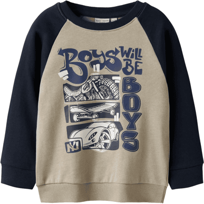 Name It Nmmvildar sweatshirt til småbarn, Island Fossil (98) 98 Name It Nmmvildar sweatshirt til småbarn, Island Fossil (98) 98