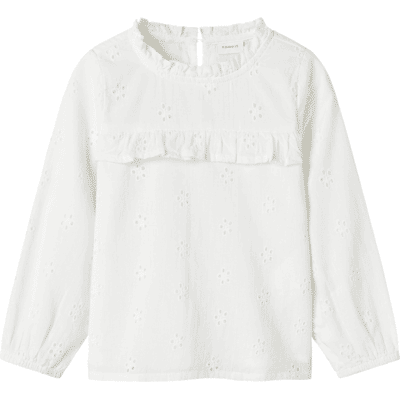 Name It Nmfnaomi bluse til småbarn, Cloud Dancer (98) 98 Name It Nmfnaomi bluse til småbarn, Cloud Dancer (98) 98