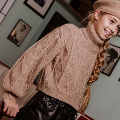 No Way Monday strikket genser til barn, Taupe (164) 164 No Way Monday strikket genser til barn, Taupe (164) 164