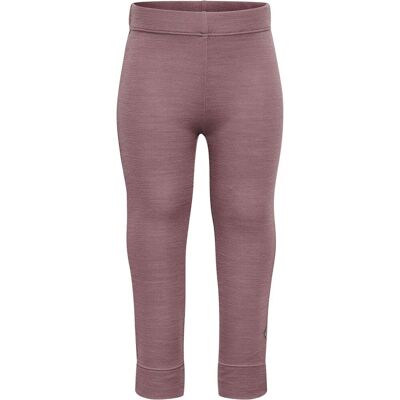 Hummel Hmlmini leggings i ull/viskose, Twilight Mauve (122) 122 Hummel Hmlmini leggings i ull/viskose, Twilight Mauve (122) 122