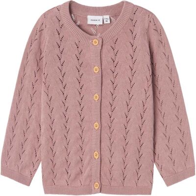 Name It Banni cardigan til barn og baby, deauville mauve (62) 62 Name It Banni cardigan til barn og baby, deauville mauve (62) 62