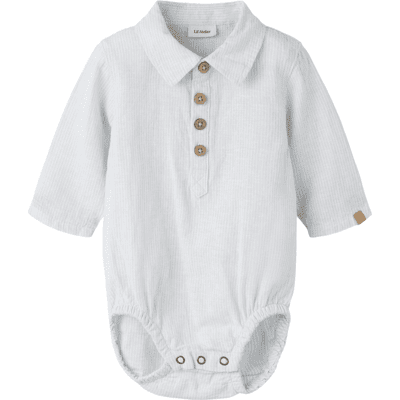 Lil' Atelier Nbmjesper skjortebody, Gray Dawn (74) 74 Lil' Atelier Nbmjesper skjortebody, Gray Dawn (74) 74