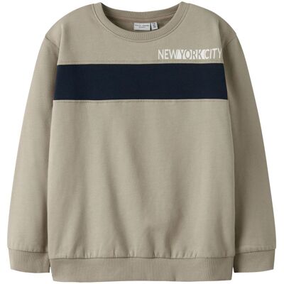 Name It Nkmvance sweatshirt til barn, Island Fossil (122/128) 122/128 Name It Nkmvance sweatshirt til barn, Island Fossil (122/128) 122/128