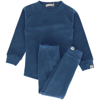 Gullkorn Jona fleece-sett til barn, Stormblå (86/92) 86/92 Gullkorn Jona fleece-sett til barn, Stormblå (86/92) 86/92