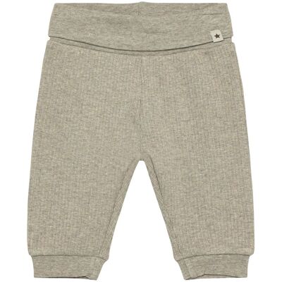 HUTTEliHUT Rib bukse til baby, White Pepper Melange (92) 92 HUTTEliHUT Rib bukse til baby, White Pepper Melange (92) 92