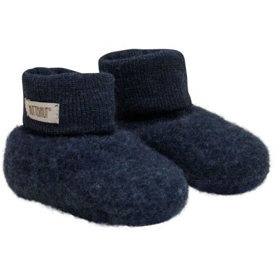 HUTTEliHUT Ullfleece booties 2-lags, Navy (62/68) 62/68 HUTTEliHUT Ullfleece booties 2-lags, Navy (62/68) 62/68