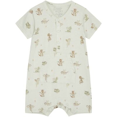 Hust&Claire bambus Hust and Claire Milu romper i bambus, Green Hint (68) 68 Hust&Claire bambus Hust and Claire Milu romper i bambus, Green Hint (68) 68