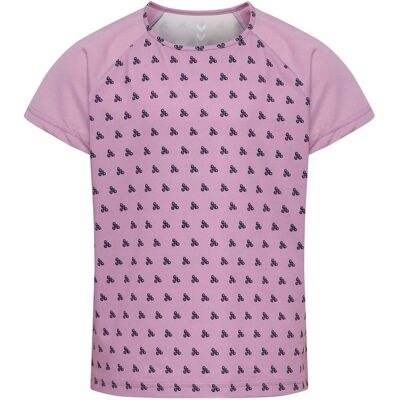Hummel Hmljr Mix t-skjorte til barn, Lavender Mist (104) 104 Hummel Hmljr Mix t-skjorte til barn, Lavender Mist (104) 104