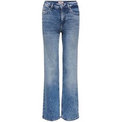 Kids Only Kogjuicy Rhs Wide-fit jeans, Medium Blue Denim (158) 158 Kids Only Kogjuicy Rhs Wide-fit jeans, Medium Blue Denim (158) 158
