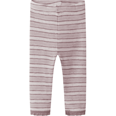 Name It Nbfwang leggings i ull til baby, Snow White/Stripe (56) 56 Name It Nbfwang leggings i ull til baby, Snow White/Stripe (56) 56