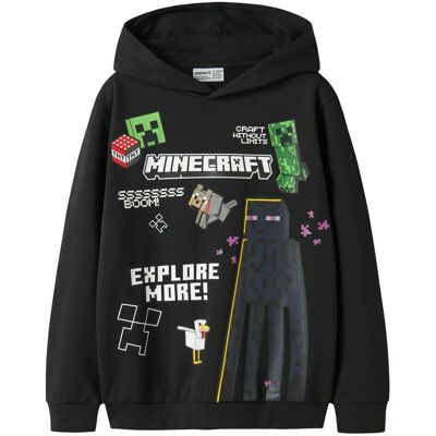 Name It Nkmju Minecraft hettegenser, Black (134/140) 134/140 Name It Nkmju Minecraft hettegenser, Black (134/140) 134/140