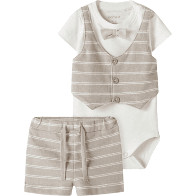 Name It Nbmhelmut shorts sett til baby, Chateau Gray (62) 62 Name It Nbmhelmut shorts sett til baby, Chateau Gray (62) 62