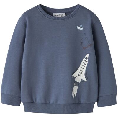 Name It Nmmdace sweatshirt til småbarn, Vintage Indigo (104) 104 Name It Nmmdace sweatshirt til småbarn, Vintage Indigo (104) 104