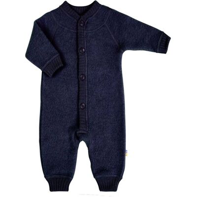Joha ullfleece heldress til baby med knapper, navy (90) 90 Joha ullfleece heldress til baby med knapper, navy (90) 90