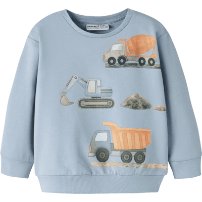 Name It Nmmjaso sweatshirt til småbarn, Blue Fog (104) 104 Name It Nmmjaso sweatshirt til småbarn, Blue Fog (104) 104