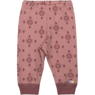 Joha Ice Crystal legging i ull/bomull til småbarn, Rose (70) 70 Joha Ice Crystal legging i ull/bomull til småbarn, Rose (70) 70