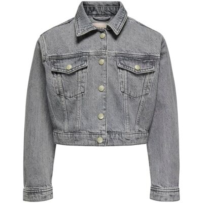 Kids Only Kogmalibu denim jakke til barn, Medium Grey Denim (152) 152 Kids Only Kogmalibu denim jakke til barn, Medium Grey Denim (152) 152